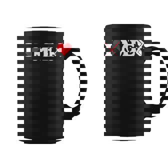 I Love Men Without The N | I Love Men With N Crossed Out Coffee Mug | Mazezy