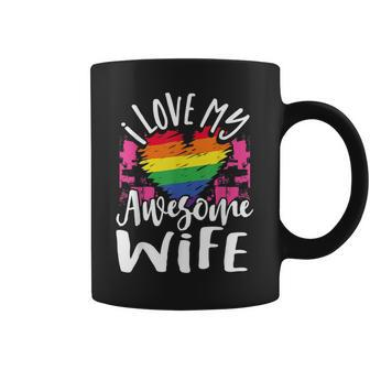 I Love My Awesome Wife Gay Lesbian Couple Matching Coffee Mug | Mazezy