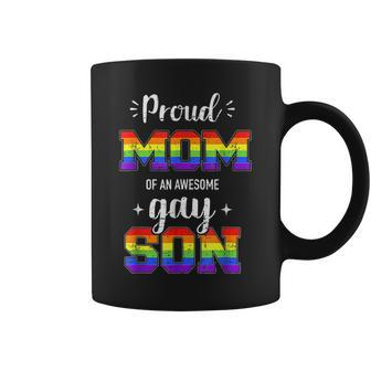 I Love My Gay Son Lgbt Pride Month Proud Mom Dad Coffee Mug | Mazezy