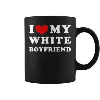 I Love My White Boyfriend I Heart My White Boyfriend Coffee Mug - Thegiftio UK