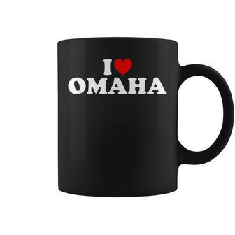 I Love Omaha - Heart Coffee Mug | Mazezy