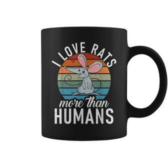 I Love Rats More Than Humans Rats Lover Coffee Mug - Thegiftio UK