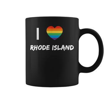 I Love Rhode Island Gay Pride Lbgt Coffee Mug | Mazezy