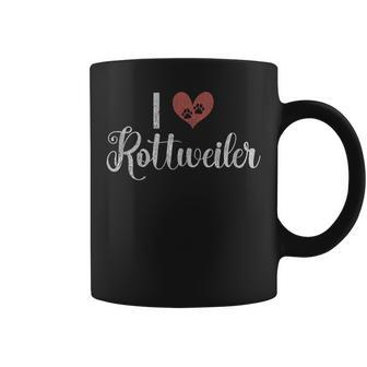 I Love Rottweiler Coffee Mug | Mazezy