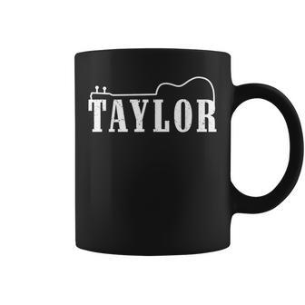I Love Taylor First Name Taylor Family Taylor Lover Guitar Coffee Mug - Thegiftio UK