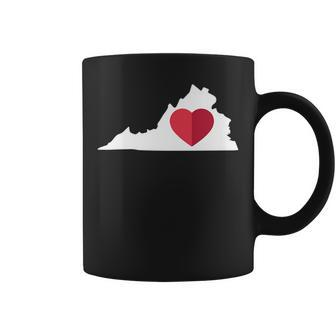 I Love Virginia Va Funny State Pride Heart Gift T Pride Month Funny Designs Funny Gifts Coffee Mug | Mazezy
