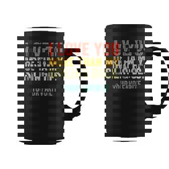 I Love You More Than My Sibling Does Mom Dad Retro Vintage Coffee Mug - Thegiftio