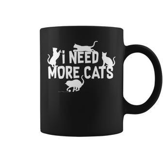 I Need More Cats Funny Cat Dad Cat Mom Coffee Mug - Thegiftio UK