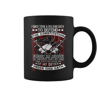 I Once Took A Solemn Oath To Defend The Constitution Gift Coffee Mug | Mazezy