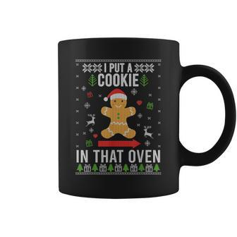I Put A Cookie In That Oven Dad To Be Gingerbread Christmas Coffee Mug | Mazezy