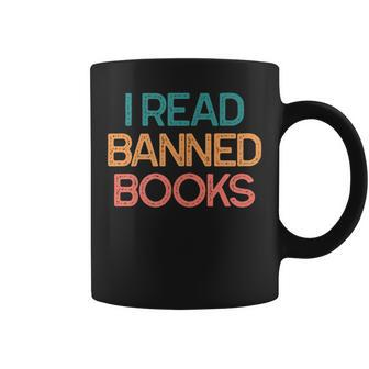 I Read Banned Books Funny Bookworm Gift Coffee Mug