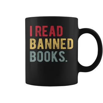 I Read Banned Books Librarians Banned Books Bookworm Reader Coffee Mug | Mazezy
