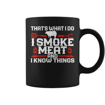 I Smoke Meat Meat Smoking Grill Barbecue Lovers Gifts Coffee Mug - Seseable