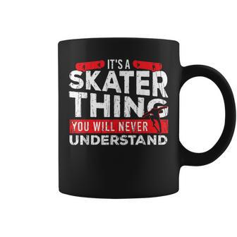 I Spend More Time In Hospital Than Skating Skateboard Skater Coffee Mug - Thegiftio UK