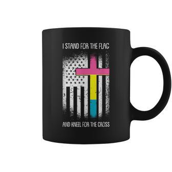 I Stand For The Flag Lgbt-Q Pan-Sexual Pride Christian Ally Coffee Mug | Mazezy