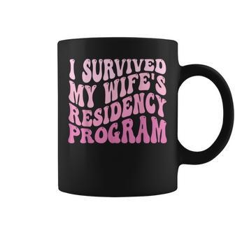 I Survived My Wifes Residency Program Medical Graduation Coffee Mug - Monsterry AU