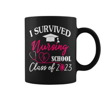 I Survived Nursing School 2023 Rn Er Nurse Graduation Gifts Coffee Mug - Monsterry AU