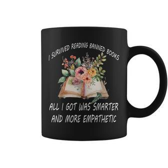 I Survived Reading Banned Books And All I Got Was Book Lover Coffee Mug - Thegiftio UK