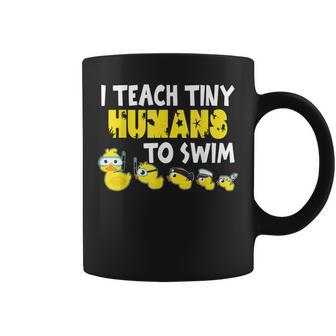 I Teach Tiny Humans To Swim Swimming Teacher Coffee Mug - Thegiftio UK