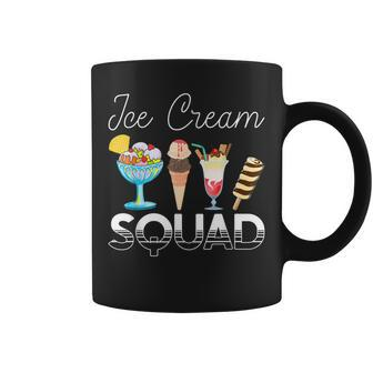 Ice Cream Squad Funny Quotes Ice Cream Cone Lovers Coffee Mug | Mazezy