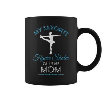 Ice Skating Mom T For Proud Mother Figure Skate Coffee Mug | Mazezy