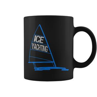Ice Yachting Ice Boating Graphic Coffee Mug | Mazezy