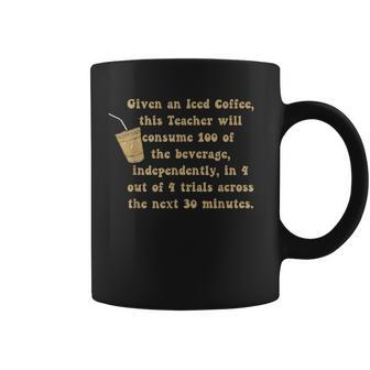 Iced Coffee Teacher Sped Teacher Caffeinated Teacher Iep Coffee Mug - Seseable