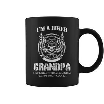 Im A Biker Grandpa Motorcycle Rider Coffee Mug | Mazezy CA