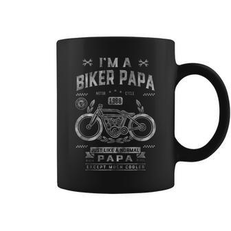 Im A Biker Papa Motorcycle Ride Grandpa Gift Gift For Mens Coffee Mug | Mazezy CA