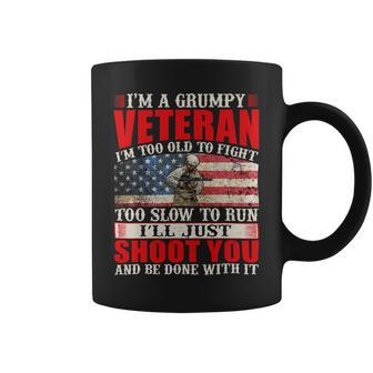 Im A Dad Grandpa And A Veteran Nothing Scares Me Father Day 85 Coffee Mug - Monsterry UK