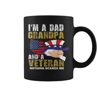 Im A Dad Grandpa And Veteran Fathers Day Coffee Mug | Mazezy