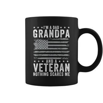 Im A Dad Grandpa And Veteran Fathers Day Papa Grandpa Coffee Mug | Mazezy