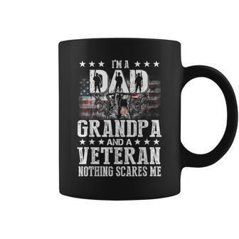 Im A Dad Grandpa Veteran Funny Grandpa Fathers Day Coffee Mug - Seseable