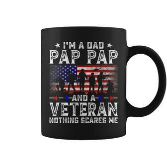 Im A Dad Pap Pap And A Veteran For Dad Fathers Day Gift For Mens Coffee Mug | Mazezy