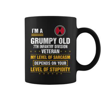 Im A Grumpy Old 7Th Infantry Division Veteran Coffee Mug | Mazezy