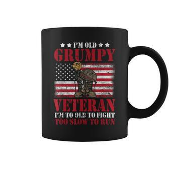 Im A Grumpy Old Army Veteran Military Coffee Mug | Mazezy