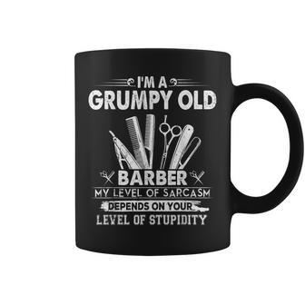 Im A Grumpy Old Barber Father Day Gifts Gift For Mens Coffee Mug | Mazezy