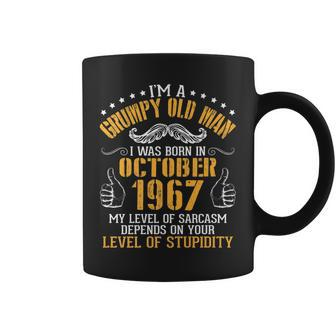 Im A Grumpy Old Man I Was Born In October 1967 Birthday Old Man Funny Gifts Coffee Mug | Mazezy