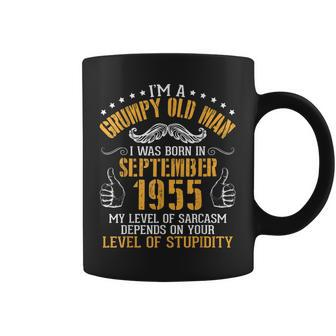 Im A Grumpy Old Man I Was Born In September 1955 Birthday Coffee Mug | Mazezy