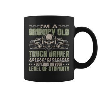 Im A Grumpy Old Truck Driver Gift Gift For Mens Coffee Mug | Mazezy