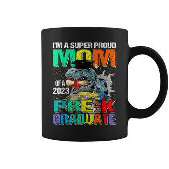 Im A Super Proud Mom Of A 2023 Prek Graduate Dinosaur Coffee Mug | Mazezy AU