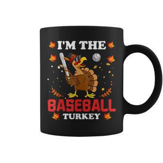 I'm The Baseball Turkey Boys Girls Thanksgiving Holiday Day Coffee Mug - Monsterry CA