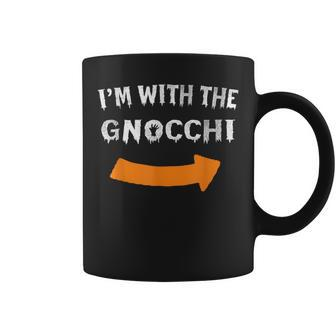 I'm With The Gnocchi Lazy Halloween Costume Coffee Mug | Mazezy