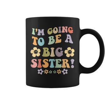 Im Going To Be A Big Sister Floral Design For Girls Coffee Mug - Seseable