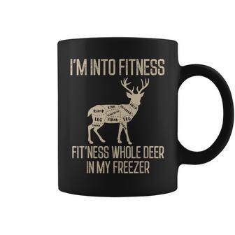 Im Into Fitness Funny Joke Deer Hunting Gift For Hunters Coffee Mug | Mazezy