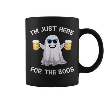 I'm Just Here For The Boos Ghost Halloween Beer Lover Coffee Mug - Monsterry AU
