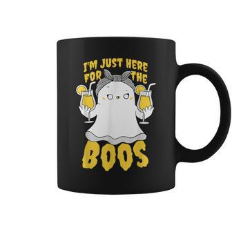 I'm Just Here For The Boos Halloween Ghost Cute Coffee Mug - Seseable
