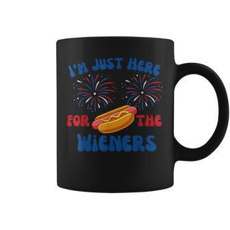 Im Just Here For Weiners Funny 4Th July Hot Dog Coffee Mug | Mazezy