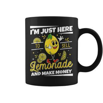 Im Just Here To Sell Lemonade Stand Boss Funny Lemon Juice Coffee Mug - Monsterry DE