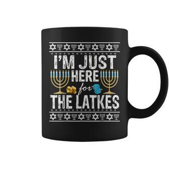 I'm Just Here For The Latkes Jewish Coffee Mug | Mazezy AU